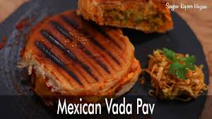 Mexican Vada Pav Snacky Ideas By Amisha Doshi Sanjeev Kapoor Khazana Fusion Food Raw Banana Food