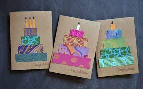 Einfache happy birthday glückwunschkarten als vorlage für eigene sprüche und gedichte. Geburtstagskarten Gestalten Bunt Papierstreifen Torte Diy Kerzen Geburtstagskarten Gestalten Geburtskarten Gestalten Geburtstagskarten Selber Basteln