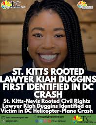 REST IN PEACE: Civil Rights attorney and former Miss Kansas contestant Kiah  Duggins has been identified as one of the 67 victims killed in Wednesday  night's plane crash between an American Airlines