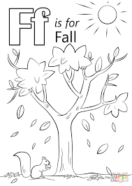 Coloring pages holidays nature worksheets color online kids games. Letter F Is For Fall Coloring Page Free Printable Coloring Pages