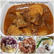 Daging sapi 1/2 kg kentang 1/4 kg santan bumbu Resepi Gulai Daging Bawang Goreng Terengganu Pawtaste Com