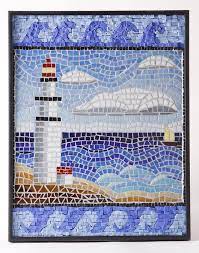 Lighthouse Seascape Delphi Artist Gallery Mosaic Tile Art Mosaic Art Mosaic Art Projects