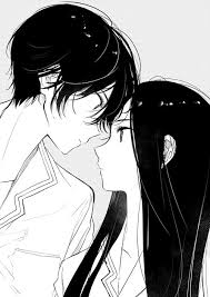 Anime Black And White Couple Drawings Pin On Anime Drawing