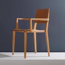 Minimalist Modern Chair In Natural Solid Wood With Arms In 2020 Modern Chairs Chair Durable Chairs