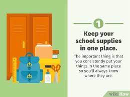 4 Ways To Be Organized In School - Wikihow