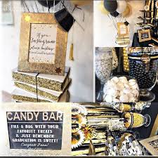 Black And Gold Graduation Decorations Black And Gold Party Black And Gold Graduation Graduate Graduation Party Graduation Decorat Gold Graduation Party Graduation Party Law School Graduation Party