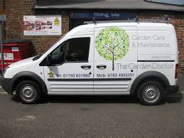 The Garden Doctor Garden Care Maintenance Vehicle Signage Garden Care Garden Maintenance