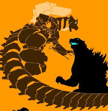 Godzilla X Kiryu By Spinozilla Godzilla Wallpaper Godzilla Kaiju Monsters