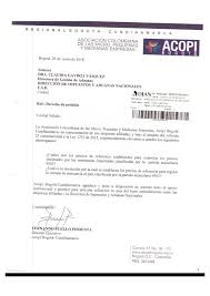 Ante todo pido que se le cancele el dinero por. Derecho De Peticion Precios De Referencia By Acopi Bogota Cundinamarca Issuu