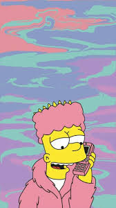 High quality cartoon aesthetic gifts and merchandise. Wallpaper Bart And Simpsons Image Trippy Aesthetic Cartoon 720x1280 Download Hd Wallpaper Wallpapertip