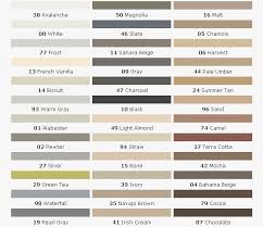 76 eye catching c cure grout color chart