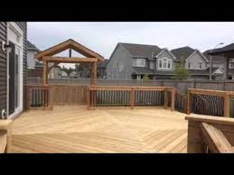Maybe you would like to learn more about one of these? Ottawa South Deck With Bbq Area And Diamond Pattern Deck Boards Youtube
