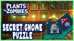 Giddy Park Secret Gnome Puzzle Solution Plants Vs Zombies Battle For Neighborville Youtube