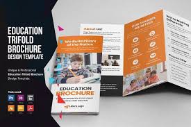 Education School Trifold Brochure V1 Trifold Brochure Trifold Brochure Design Brochure