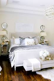 Luxurious Silver And Gold Fall Bedroom Randi Garrett Design In 2021 Elegant Master Bedroom Blue And White Bedding Guest Bedroom Decor