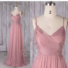 Bridesmaid Dress Dusty Rose Chiffon Dress Wedding Dress Etsy In 2020 Dusty Rose Dress Dusty Rose Bridesmaid Dress Chiffon Dusty Rose Bridesmaid Dresses