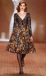 By Lena Hoschek Amazing Full Circle Skirt In Autumn Colours Mode Haute Couture Tenue