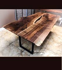 Live Edge Dine Table Walnut Table Office Desk Farmhouse Table Slab Table Resin Table Epoxy Table Kitchen Island Countertop In 2020 Walnut Table Slab Table Farmhouse Table