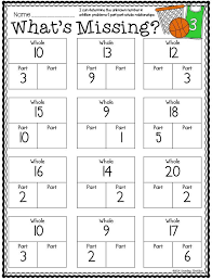 Number Bonds Part Part Whole Math Common Core Crunch March Ela Math First Grade Math Math Lessons 1st Grade Math