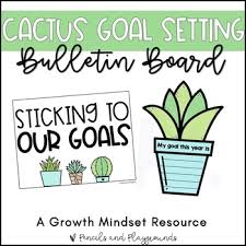 If your cactus is really tall and is falling over, but is impossible to wrap or transplant to a new pot because of its it is against the law to remove cacti species from their natural habitat! Cactus Goal Setting Bulletin Board By The Calmish Teacher Tpt