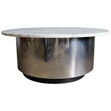 Come find the drum coffee table you are looking for. Midcentury Drum Coffee Table With Marble Top At 1stdibs
