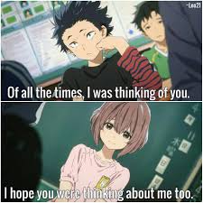 When the deaf shouko nishimiya transfers into his class, shouya and the rest of his class thoughtlessly bully her for fun. Pin On Anime Quotes