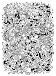 Crayons is not recommended for the intricate detail but can be used on some of the pages. Doodle Art Free Printable Coloring Pages For Kids