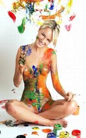 # si swimsuit # hannah ferguson. Paint On Swimsuits Lovetoknow