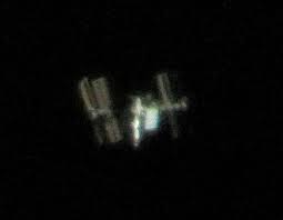 Image result for international space station through telescope