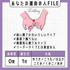 【運命の人診断】名前・血液型・誕生月まで…運命の相手はこんな特徴！ | ホイミー