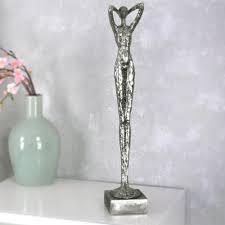 Abstrakte Figur Frau Hilda Moderne Kunst Statue 59cm Deko Silber Frauenskulptur Mobel Wohnen Dekoration Dekofiguren Skulpturen Moderne Skulptur Statuen