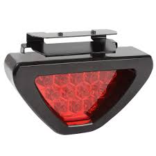 Universal Motorcycle Tail Stop Driving Light Moto Brake Lamp Motorbike Auxiliary Triangle Led Rear Fog Lights Car Accessories Revcheap