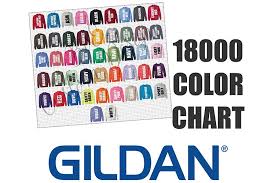 Gildan 18000 Crewneck Sweatshirt Color Chart