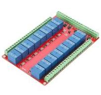 16 Channel Relay Module Two Way Isolated Type Optocoupler 16 Channel Relay  Module Interface Board High/Low Level DC 5/12/24V 3 Types Optional(DC12V)