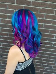 Purple And Turquoise Hair Tumblr Hair Styles Magenta Hair Rainbow Hair Color