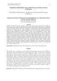 See more of isu politik semasa on facebook. Pdf Penglibatan Politik Belia Satu Analisis Penyertaan Konvensional Di Malaysia