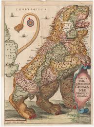 The Leo Belgicus Map 1648 Oude Kaarten Kaarten Nederland