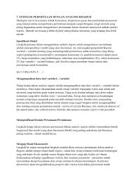 Forecasting kualitatif ini dapat dikelompokkan ke dalam beberapa metode teknik seperti akan dijelaskan berikut ini. Estimasi Permintaan Dengan Analisis Regresi
