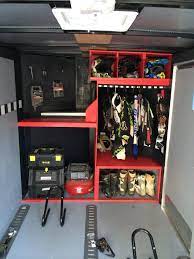 Diy Enclosed Motocross Motorcycle Trailer Organization Motorcycle Trailer Dirt Bike Gear Bike Gear Storage