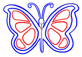 How To Draw A Simple Butterfly Step By Step Drawing Guide By Dawn Dragoart Com Momjunction brings this butterfly drawing for kids to begin their tryst with creativity. how to draw a simple butterfly step by