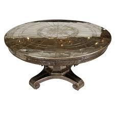 Vintage Round Circular Mosaic Like Mirrored Dining Table Omg I M In Lurvvv Dining Table Table Mirror Dining Table