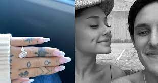After just 10 months of dating, during a worldwide pandemic, gomez decided he'd make her a mrs. with a ring that no one else has. Let S Talk About Ariana Grande S Engagement Ring The Adventurine