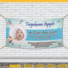 Siap antar aqiqah,qurban,tasyakuran sesuai syari'at perum griya cendekia blok e1/32 curug,gunung sindur,bogor. Jual Backdrop Background Banner Spanduk Tasyakuran Aqiqah 2x1 M 004 Di Lapak Lihai Studio Bukalapak
