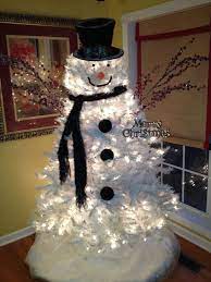 She first saw them on pinterest. Clever White Christmas Tree Decorating Ideas Crafty Morning White Christmas Tree Decorations Snowman Christmas Decorations Snowman Christmas Tree