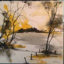 Reference photo by bobbye thompson, watercolor demonstration by birgit. A Distant Barn Paintings By Stephen Keller Artist Com
