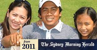 Yuka saso, left, and juvic pagunsan pose at the olympic logo at the kasumigaseki country club, the venue for golf action in the tokyo olympics. Pagunsan Gets Asian Award