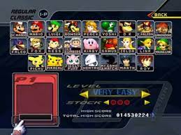 Game & watch, mewtwo, marth, roy etc., super smash bros. Super Smash Bros Melee Cheats All Characters