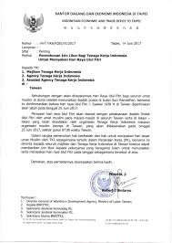 Contoh Surat Pengajuan Visa Taiwan Taipei Surat Taiwan