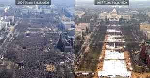 The us capitol was locked down and inauguration rehearsals interrupted by an exterior security threat, as video footage showed smoke rising near the building. Trump S Inauguration Vs Obama S Comparing The Crowds The New York Times