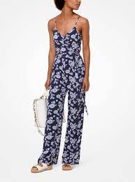 Isshe combishort fleuri femme combinaison fleurie short combinaison bustier courte habillée fluide été robe combishort plage imprimée jumpsuit playsuit chic combi short grande taille. Michael Michael Kors Combinaison Fleurie En Crepe Georgette Combinaison Femme Michael Kors Iziva Com